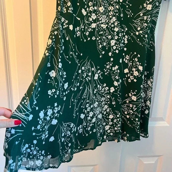 Reformation Green Floral Mini Dress - Picture 6 of 16